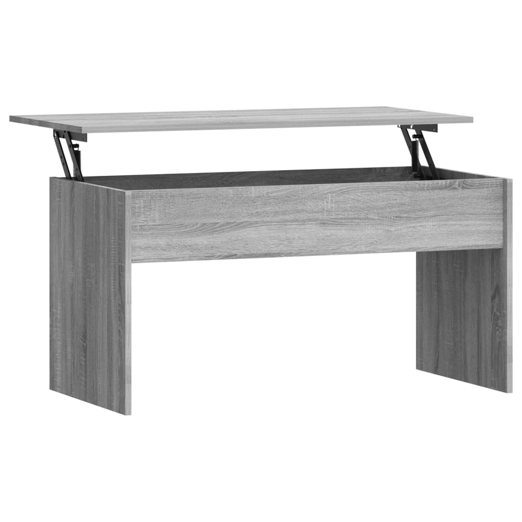 Table basse Sonoma gris 102x50,5x52,5 cm Bois d'ingénierie - XIOS