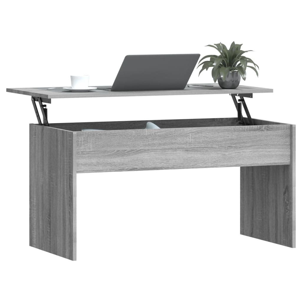 Table basse Sonoma gris 102x50,5x52,5 cm Bois d'ingénierie - XIOS