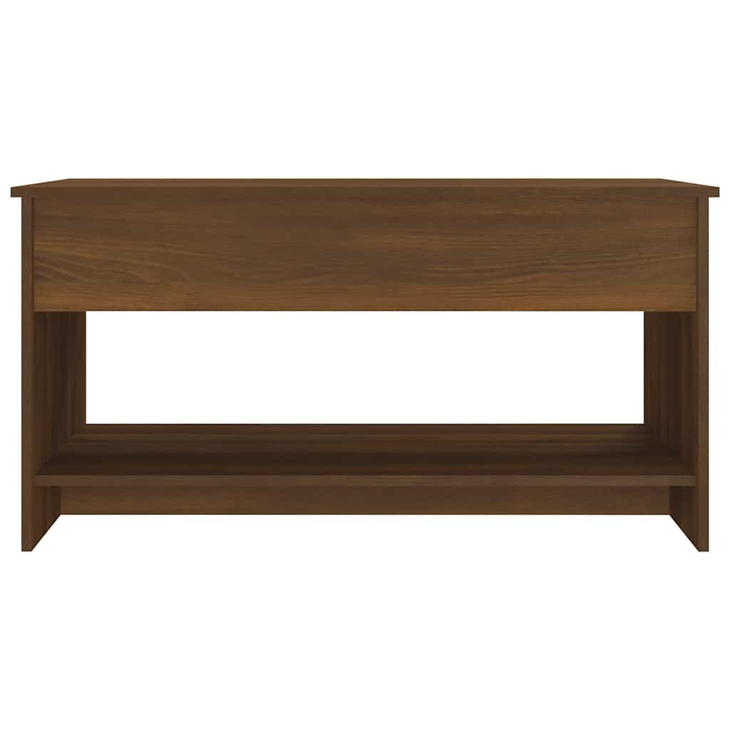 Table basse Chêne marron 102x50x52,5 cm Bois d'ingénierie - XIOS