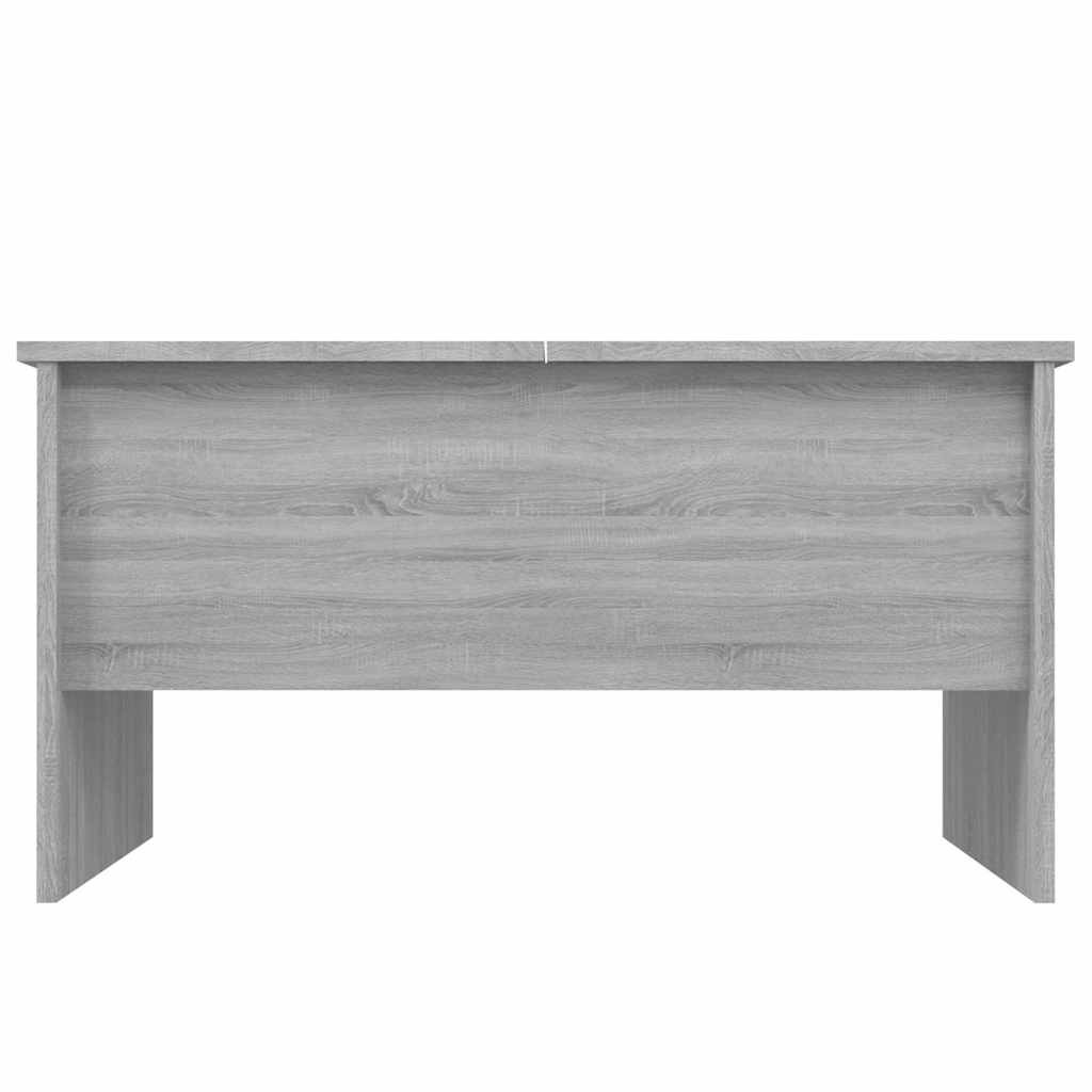 Table basse sonoma gris 80x50x42,5 cm bois d'ingénierie - XIOS