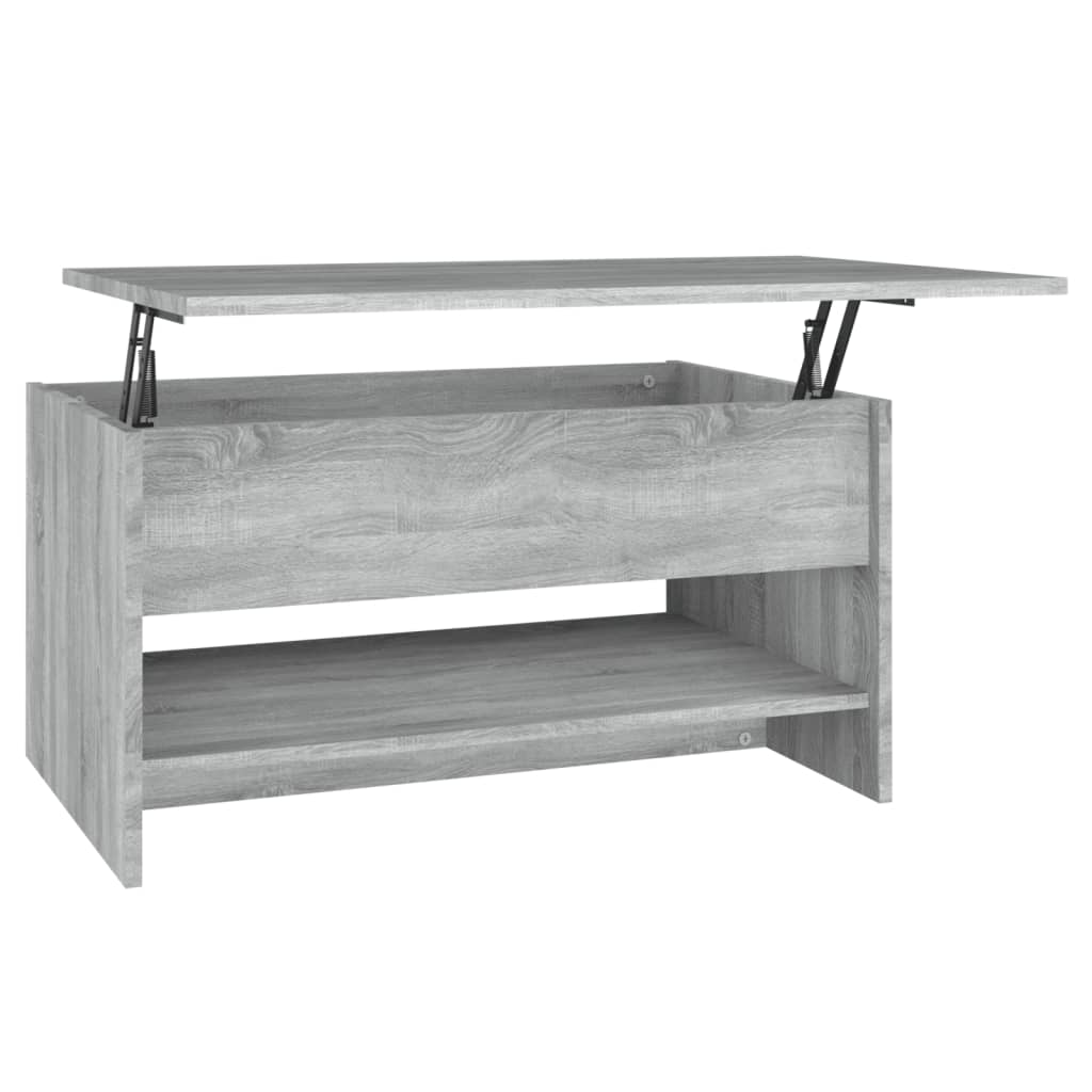 Table basse Sonoma gris 80x50x40 cm Bois d'ingénierie XIOS