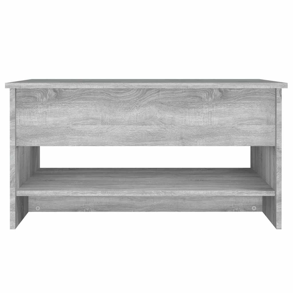 Table basse Sonoma gris 80x50x40 cm Bois d'ingénierie - XIOS