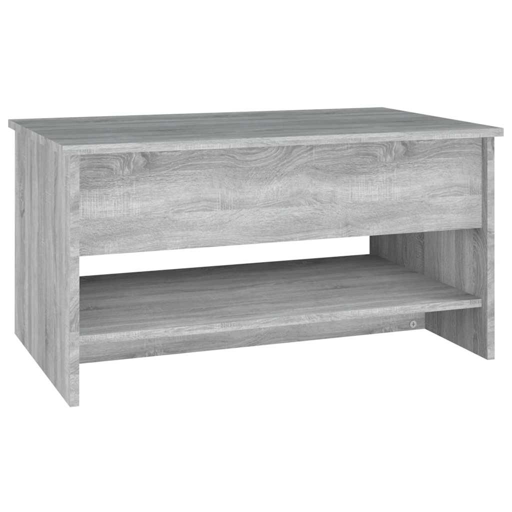 Table basse Sonoma gris 80x50x40 cm Bois d'ingénierie - XIOS