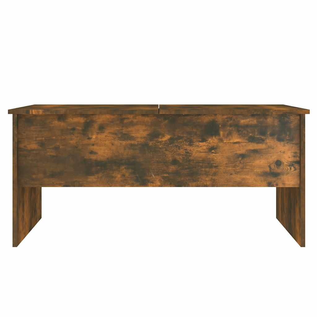 Table basse Chêne fumé 102x50,5x46,5 cm Bois d'ingénierie - XIOS