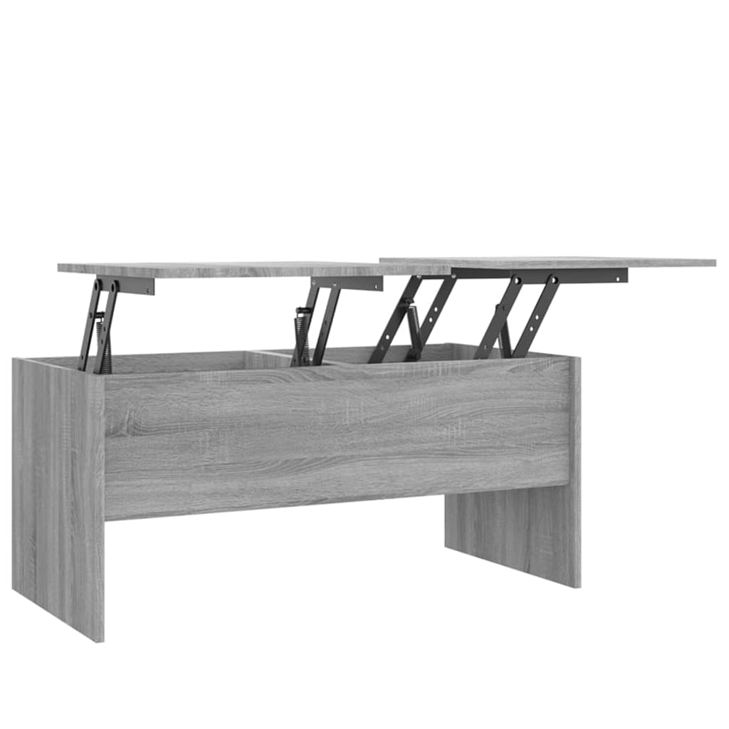 Table basse Sonoma gris 102x50,5x46,5 cm Bois d'ingénierie XIOS