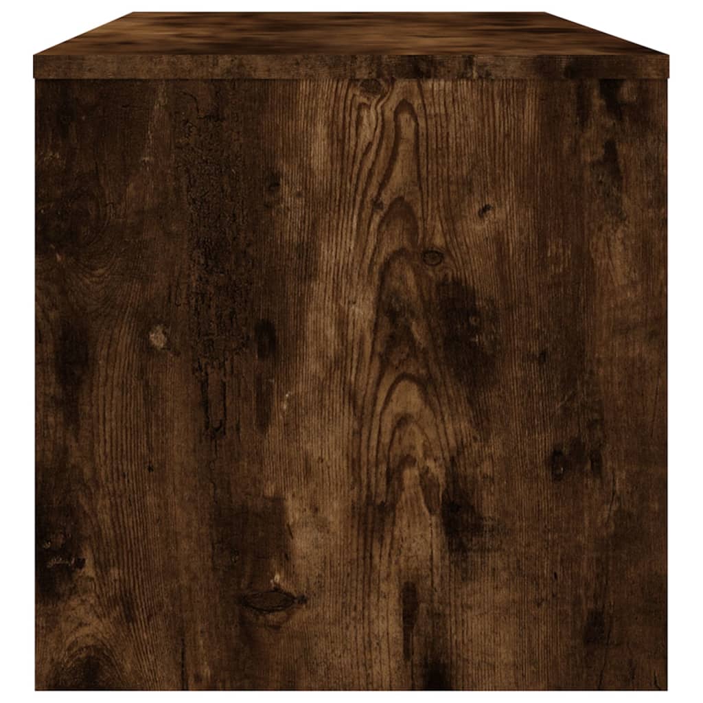 Meuble TV Chêne fumé 100x40x40 cm Bois d'ingénierie - XIOS