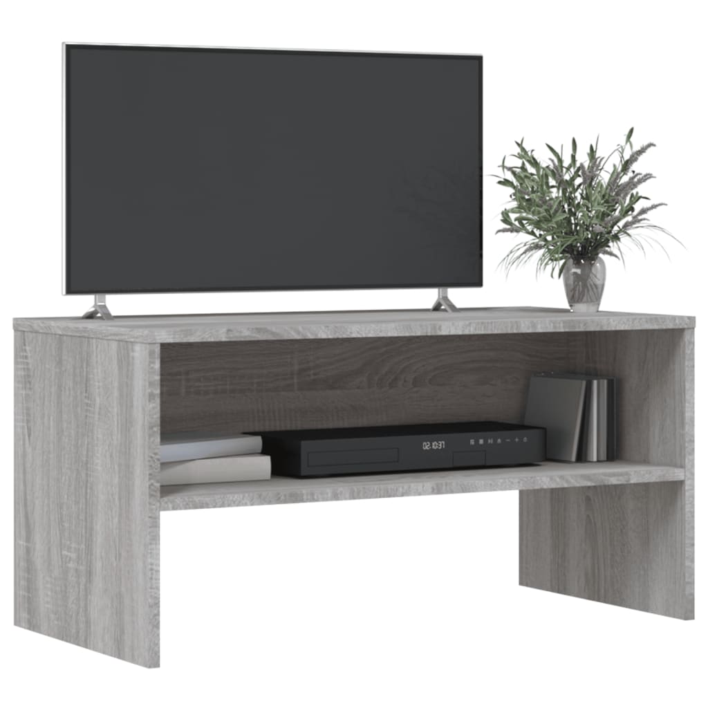 Meuble TV sonoma gris 80x40x40 cm bois d'ingénierie - XIOS