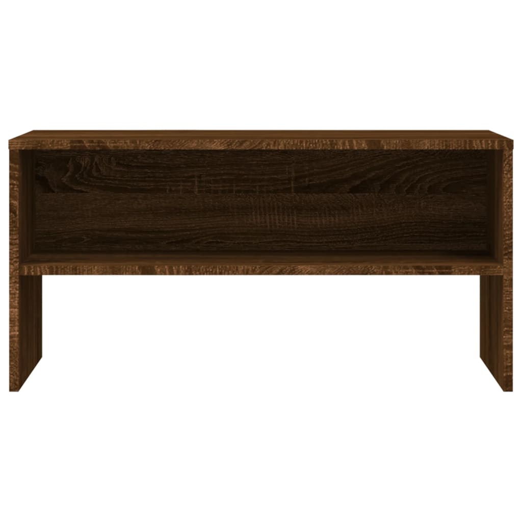 Meuble TV chêne marron 80x40x40 cm bois d'ingénierie - XIOS