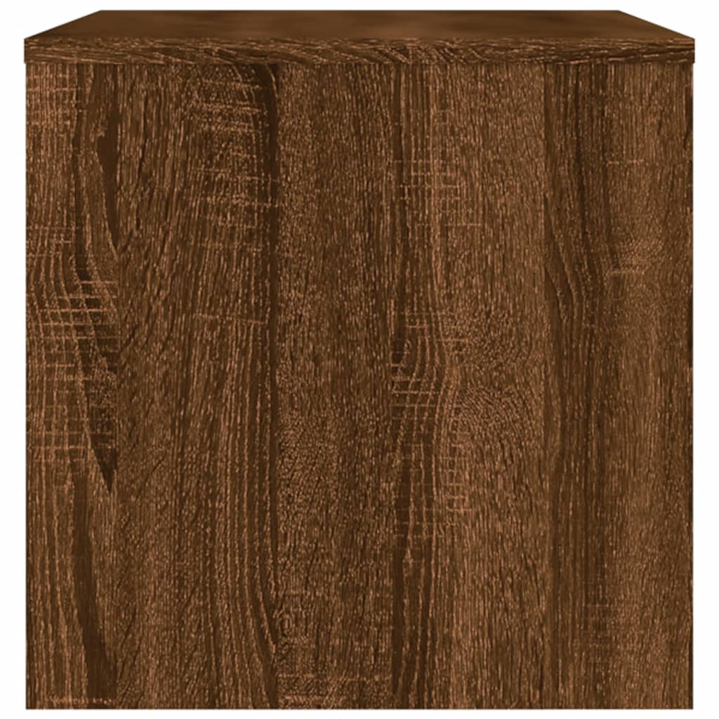 Meuble TV chêne marron 80x40x40 cm bois d'ingénierie - XIOS