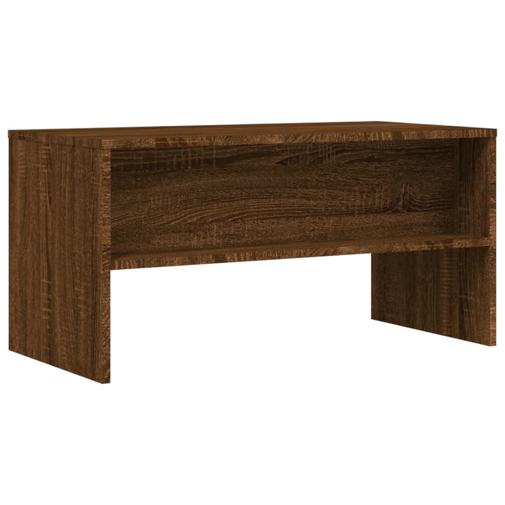 Meuble TV chêne marron 80x40x40 cm bois d'ingénierie - XIOS