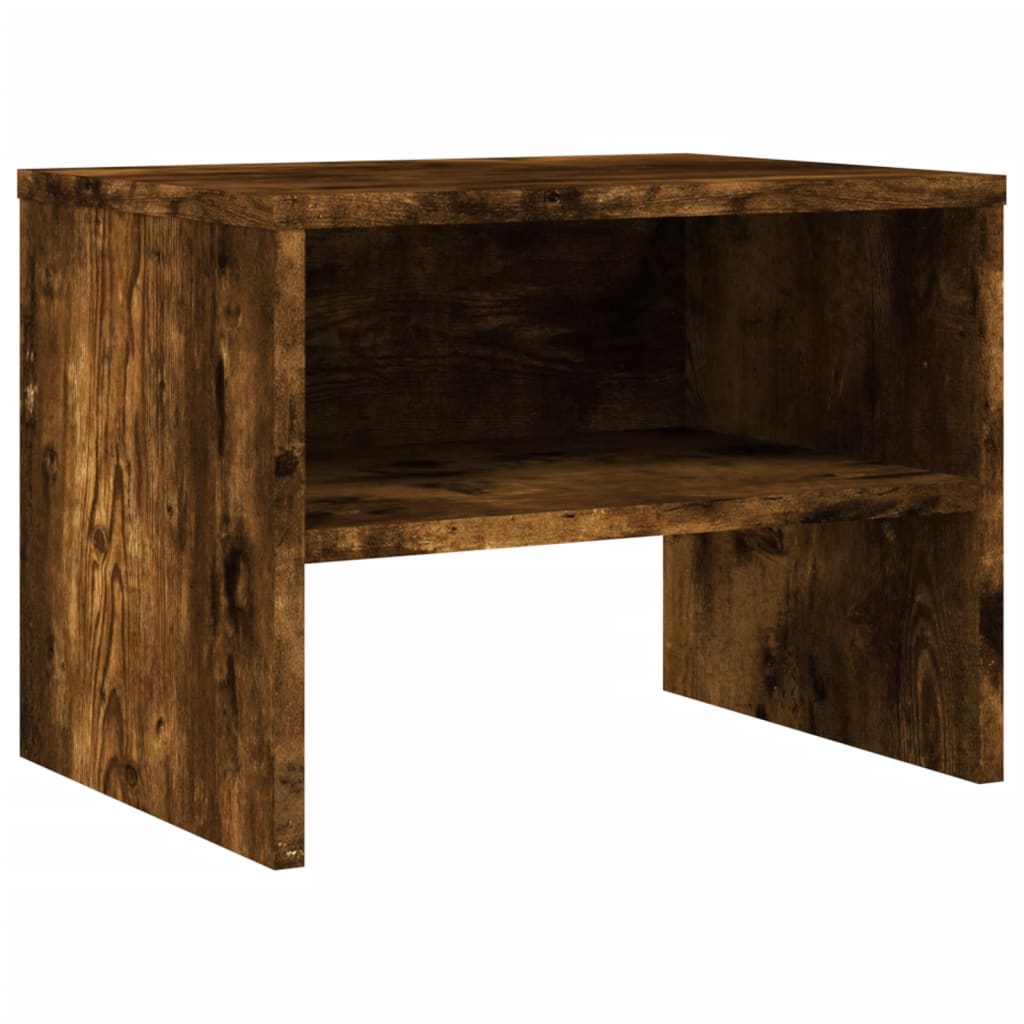 Table de chevet Chêne fumé 40x30x30 cm Bois d'ingénierie Tables de chevet vidaXL