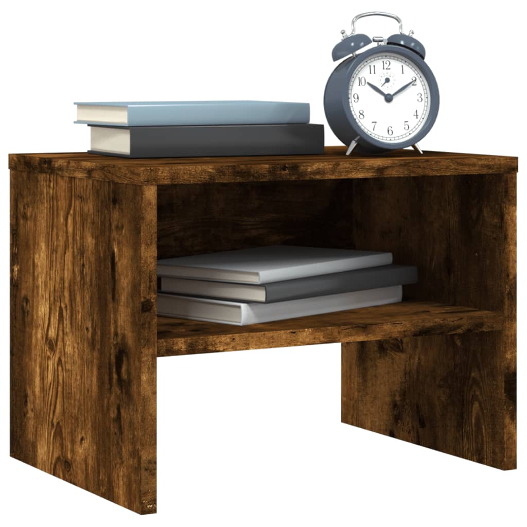 Tables de chevet 2 pcs Chêne fumé 40x30x30 cm Bois d'ingénierie - XIOS