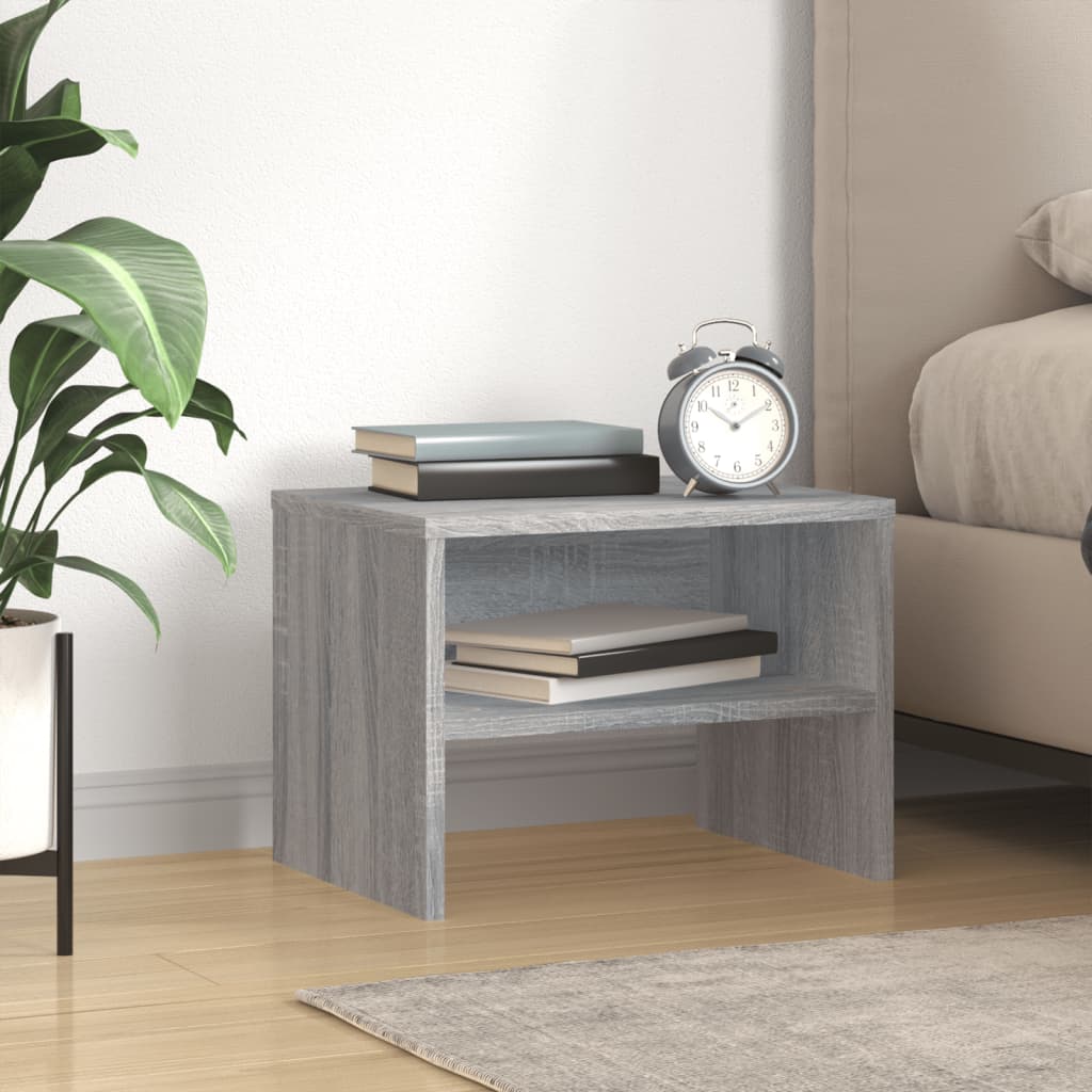 Table de chevet Sonoma gris 40x30x30 cm Bois d'ingénierie Tables de chevet vidaXL