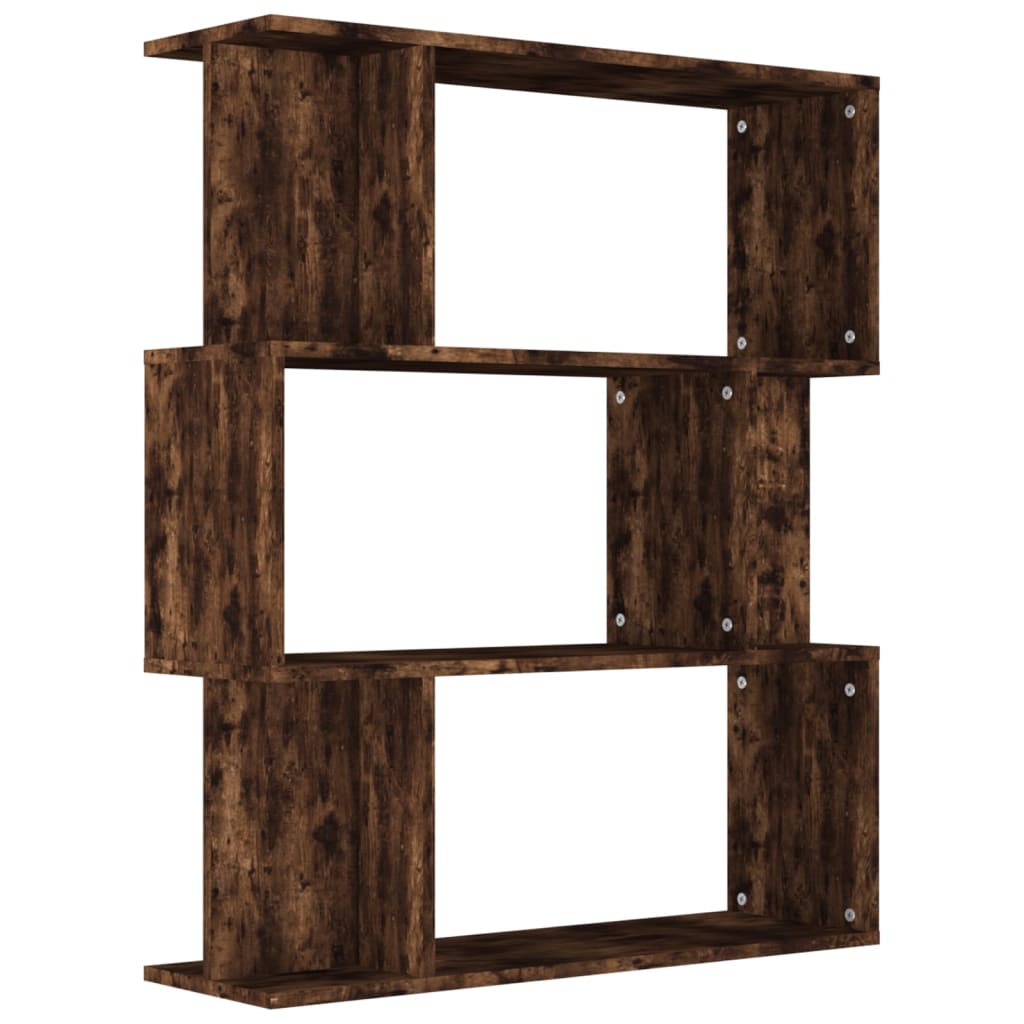 Bibliothèque/Cloison Chêne fumé 80x24x96 cm Bois d'ingénierie - XIOS
