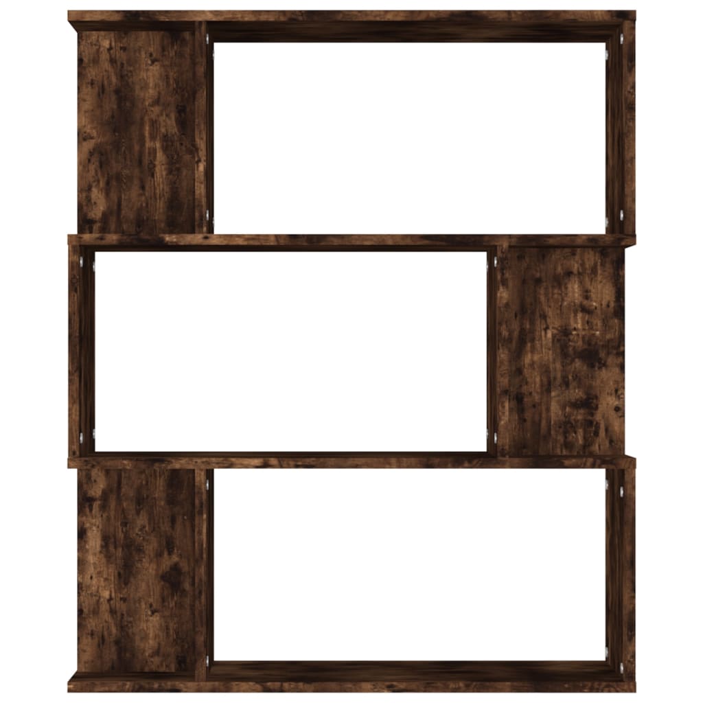 Bibliothèque/Cloison Chêne fumé 80x24x96 cm Bois d'ingénierie - XIOS