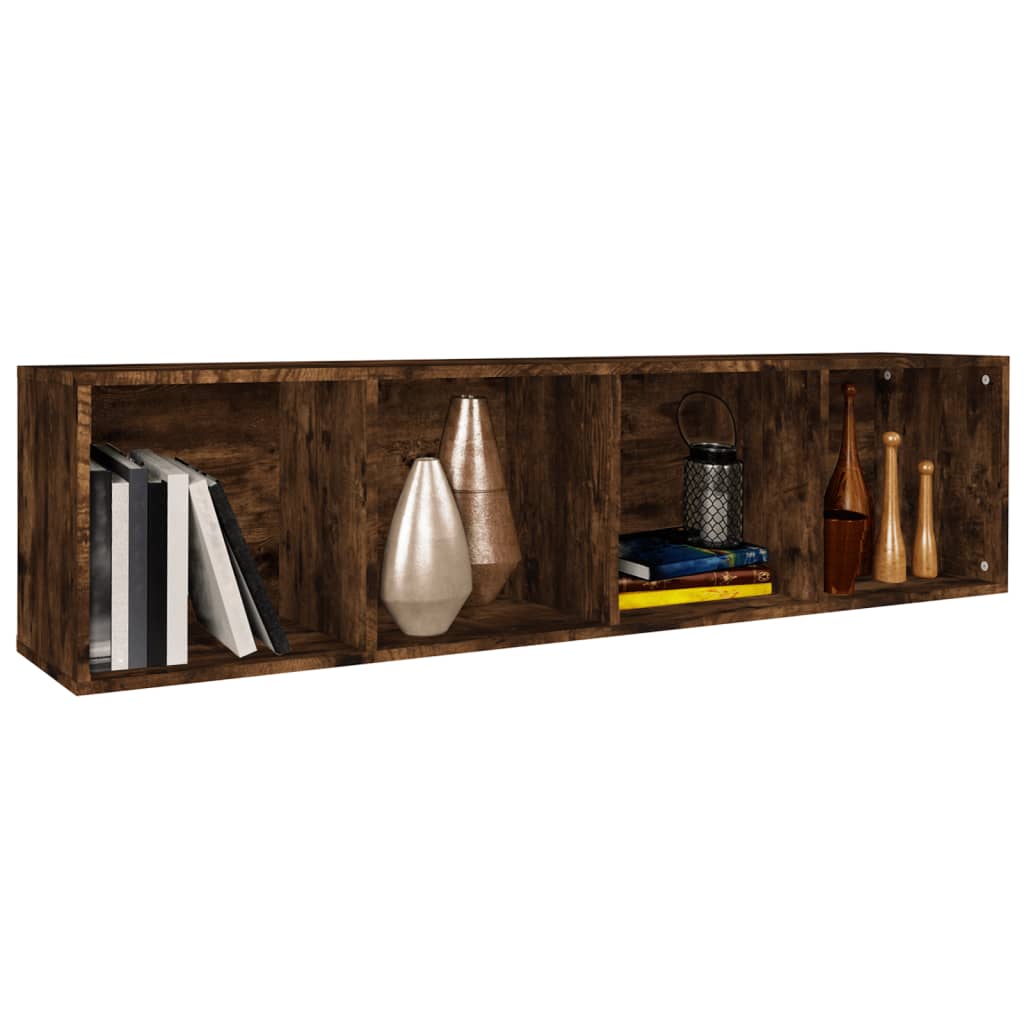 Bibliothèque/Meuble TV Chêne fumé 36x30x143cm Bois d'ingénierie - XIOS