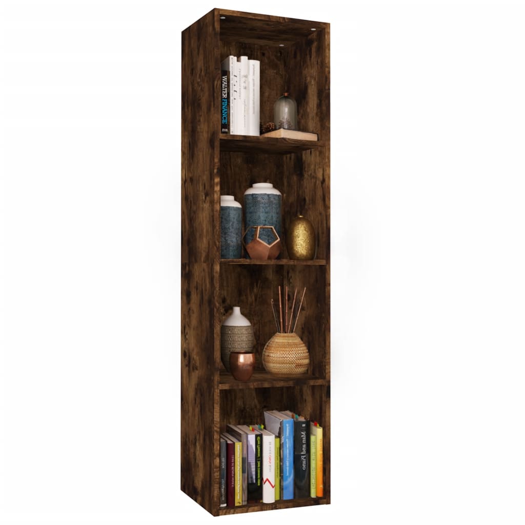 Bibliothèque/Meuble TV Chêne fumé 36x30x143cm Bois d'ingénierie - XIOS