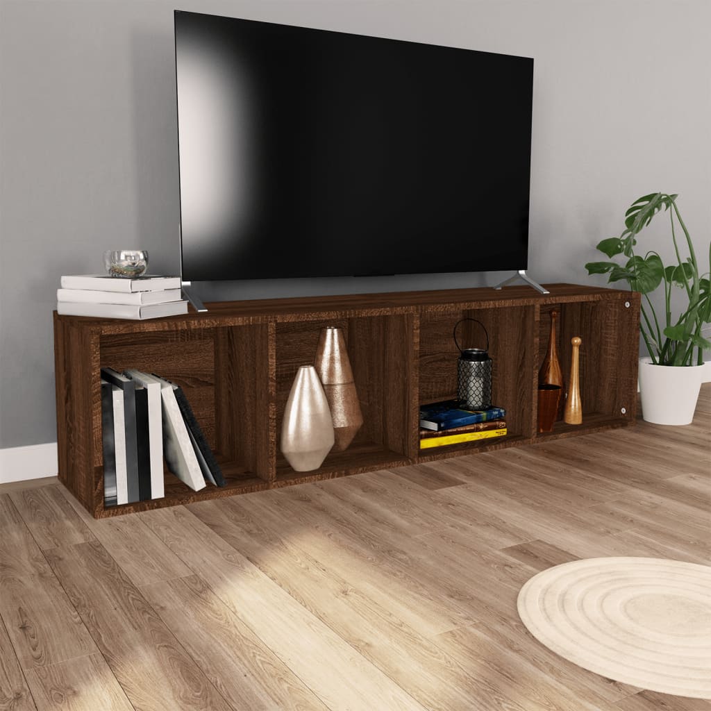 Bibliothèque/Meuble TV Chêne marron 36x30x143 cm - XIOS
