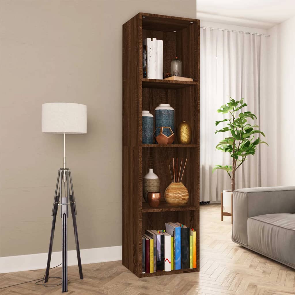 Bibliothèque/Meuble TV Chêne marron 36x30x143 cm - XIOS
