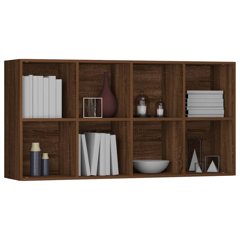 Bibliothèque/Buffet Chêne marron 66x30x130 cm Bois d'ingénierie - XIOS