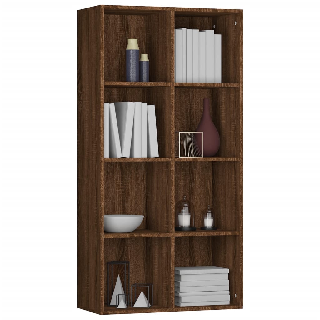 Bibliothèque/Buffet Chêne marron 66x30x130 cm Bois d'ingénierie - XIOS