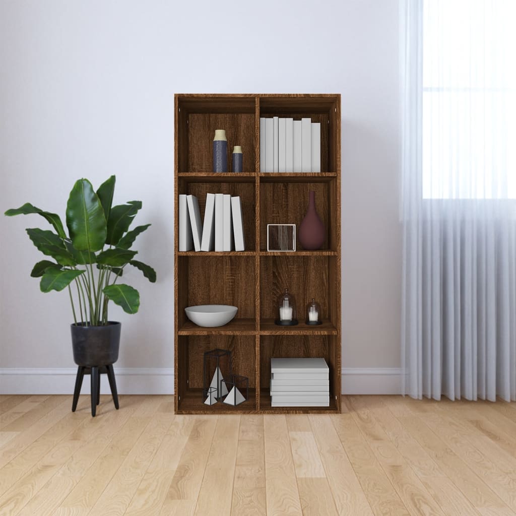 Bibliothèque/Buffet Chêne marron 66x30x130 cm Bois d'ingénierie - XIOS