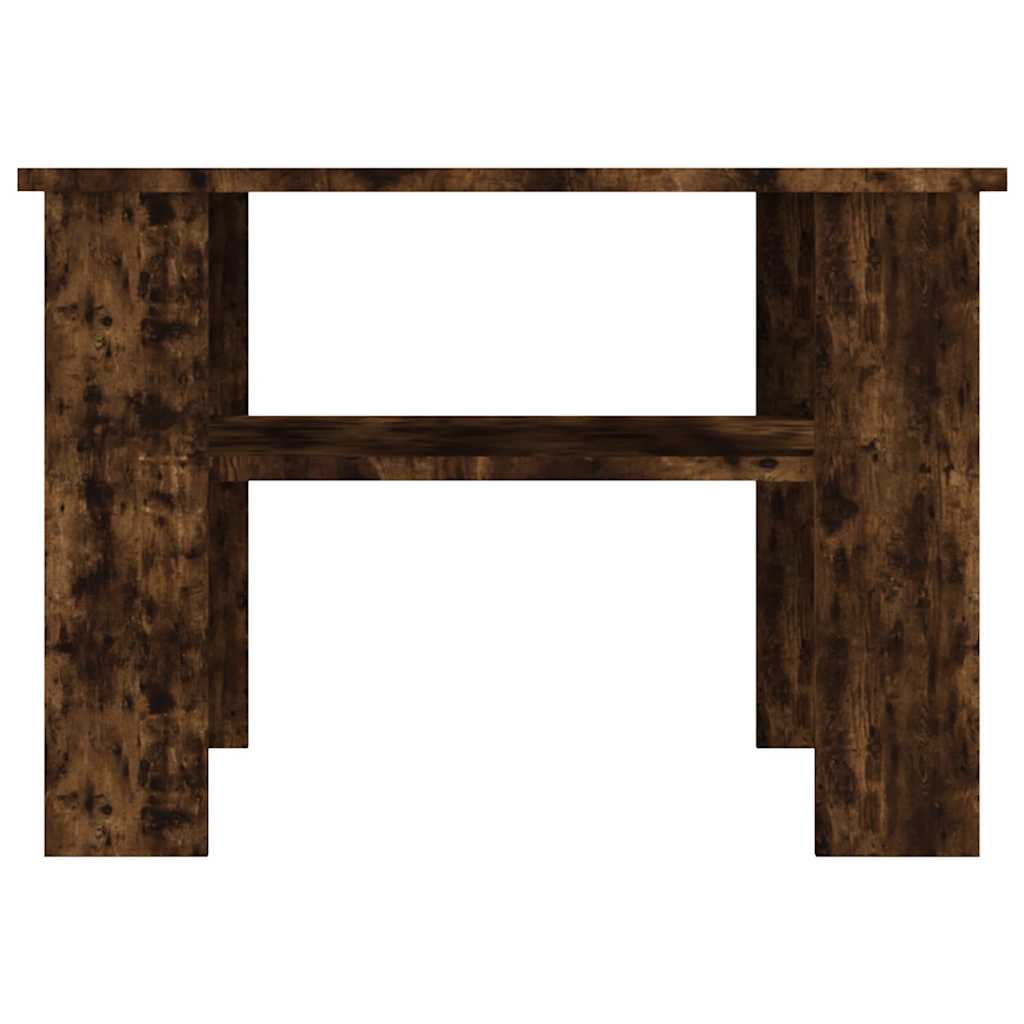 Table basse Chêne fumé 60x60x42 cm Bois d'ingénierie - XIOS