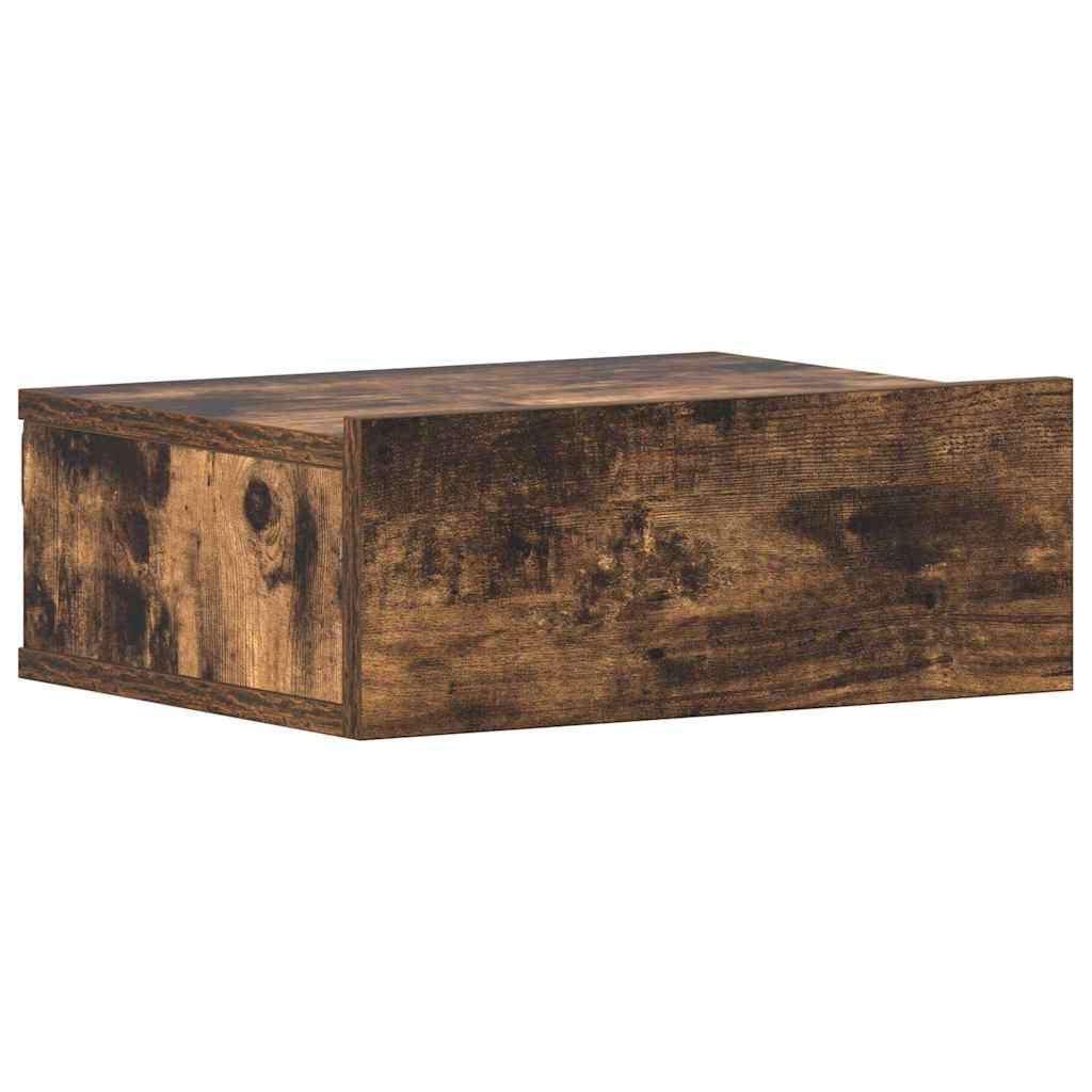 Tables de chevet flottantes 2 pcs Chêne fumé 40x30x15 cm - XIOS