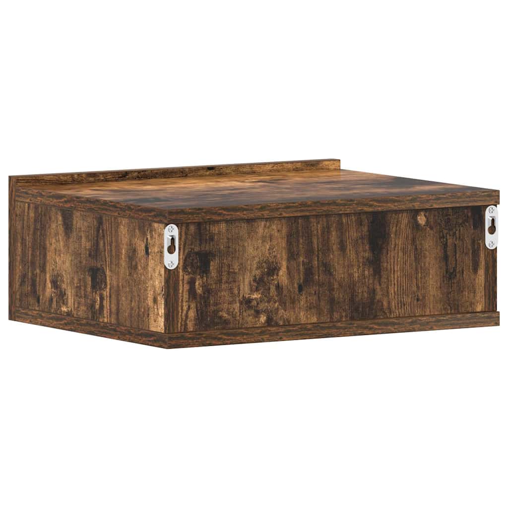 Tables de chevet flottantes 2 pcs Chêne fumé 40x30x15 cm - XIOS