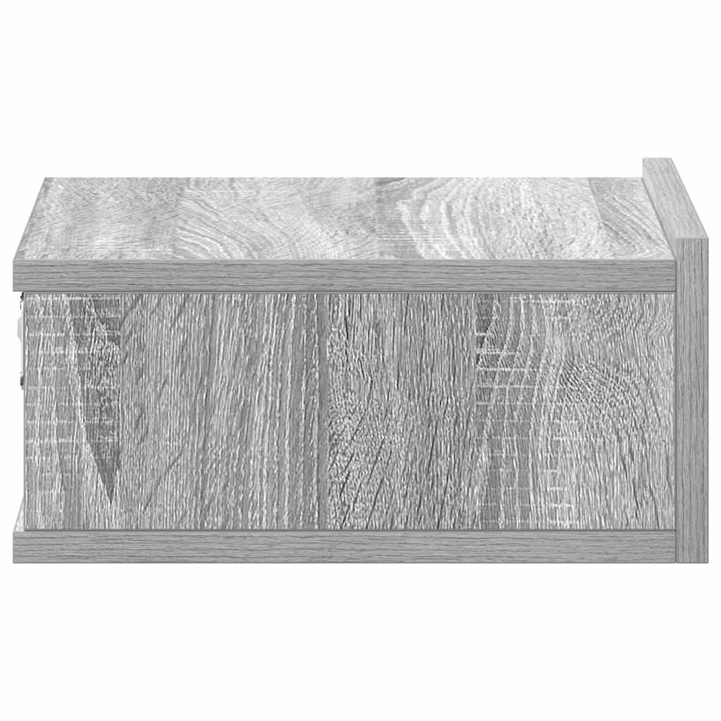 Tables de chevet flottantes 2 pcs Sonoma gris 40x30x15 cm - XIOS