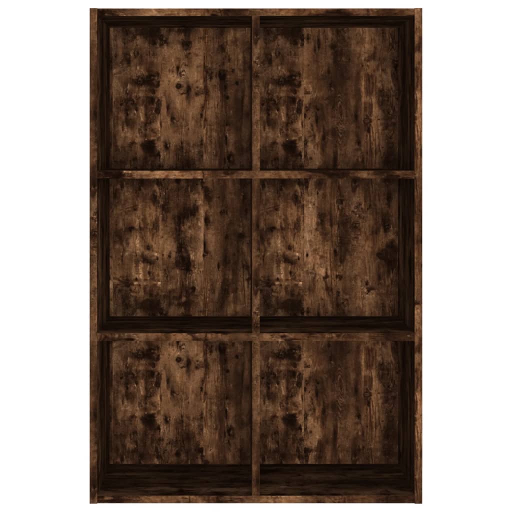 Bibliothèque/Buffet Chêne fumé 66x30x98 cm Bois d'ingénierie - XIOS