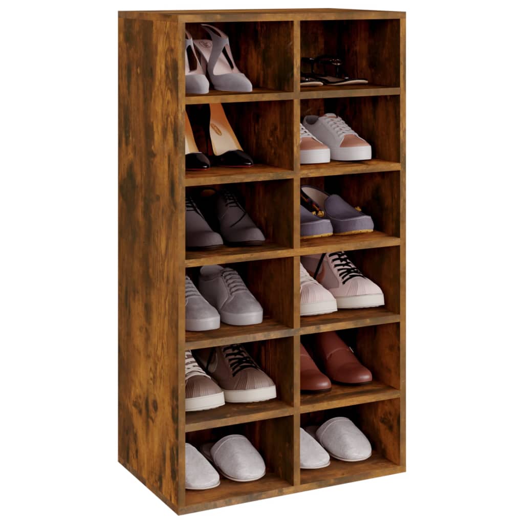 Étagère à chaussures Chêne fumé 54x34x100,5 cm - XIOS