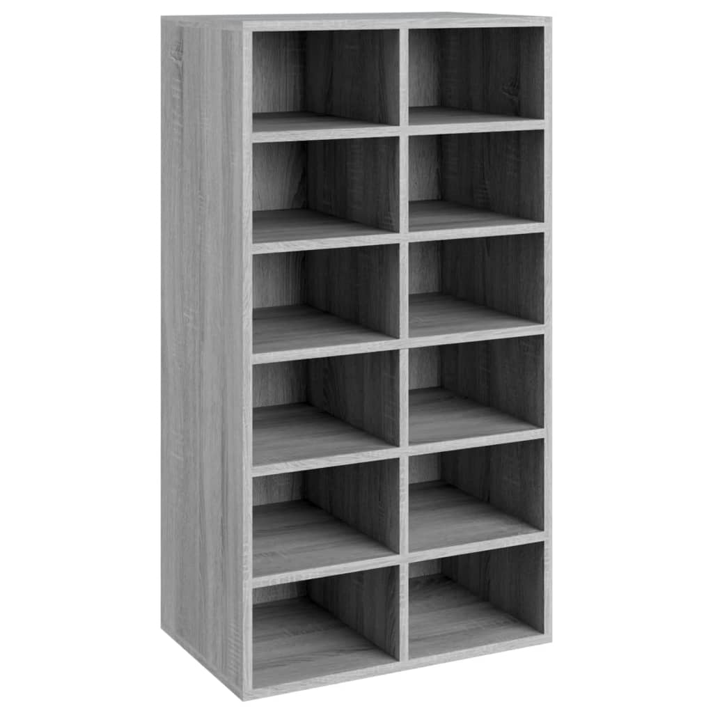 Étagère à chaussures Sonoma gris 54x34x100,5 cm Bois ingénierie - XIOS