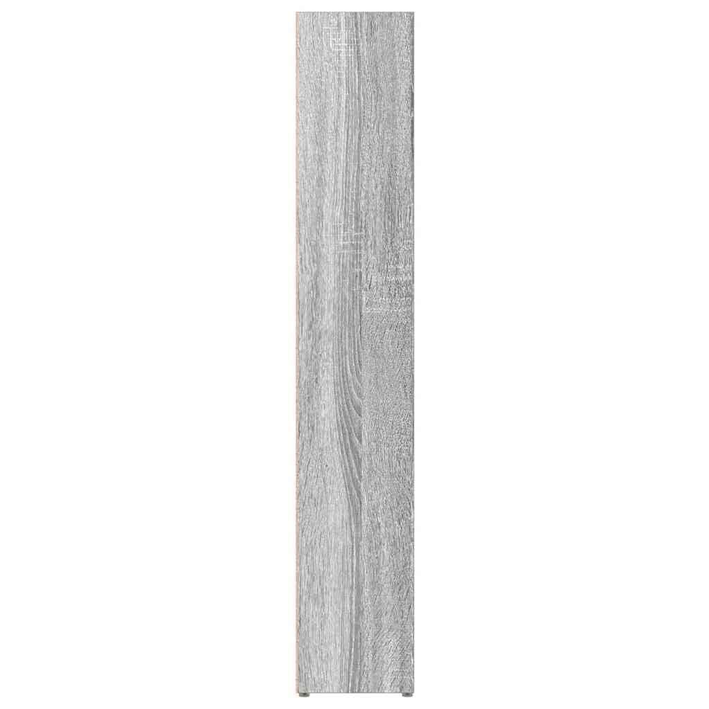 Armoires à CD 2 pcs Sonoma gris 21x16x93,5 cm Bois d'ingénierie Fixations & meubles de rangement multimédia vidaXL