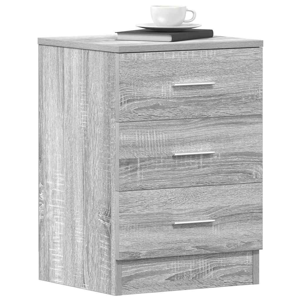 Table de chevet Sonoma gris 38x35x56 cm Bois d'ingénierie - XIOS
