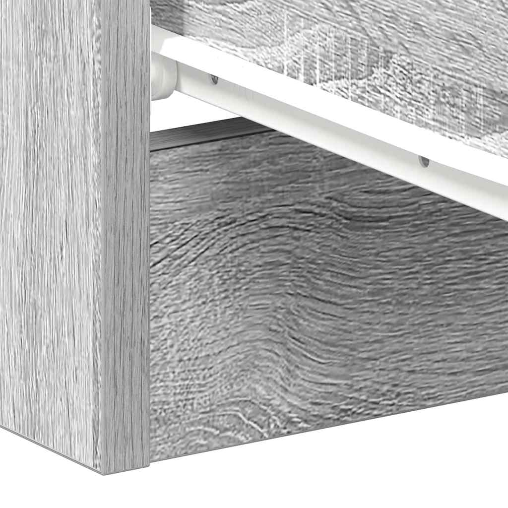 Table de chevet Sonoma gris 38x35x56 cm Bois d'ingénierie - XIOS