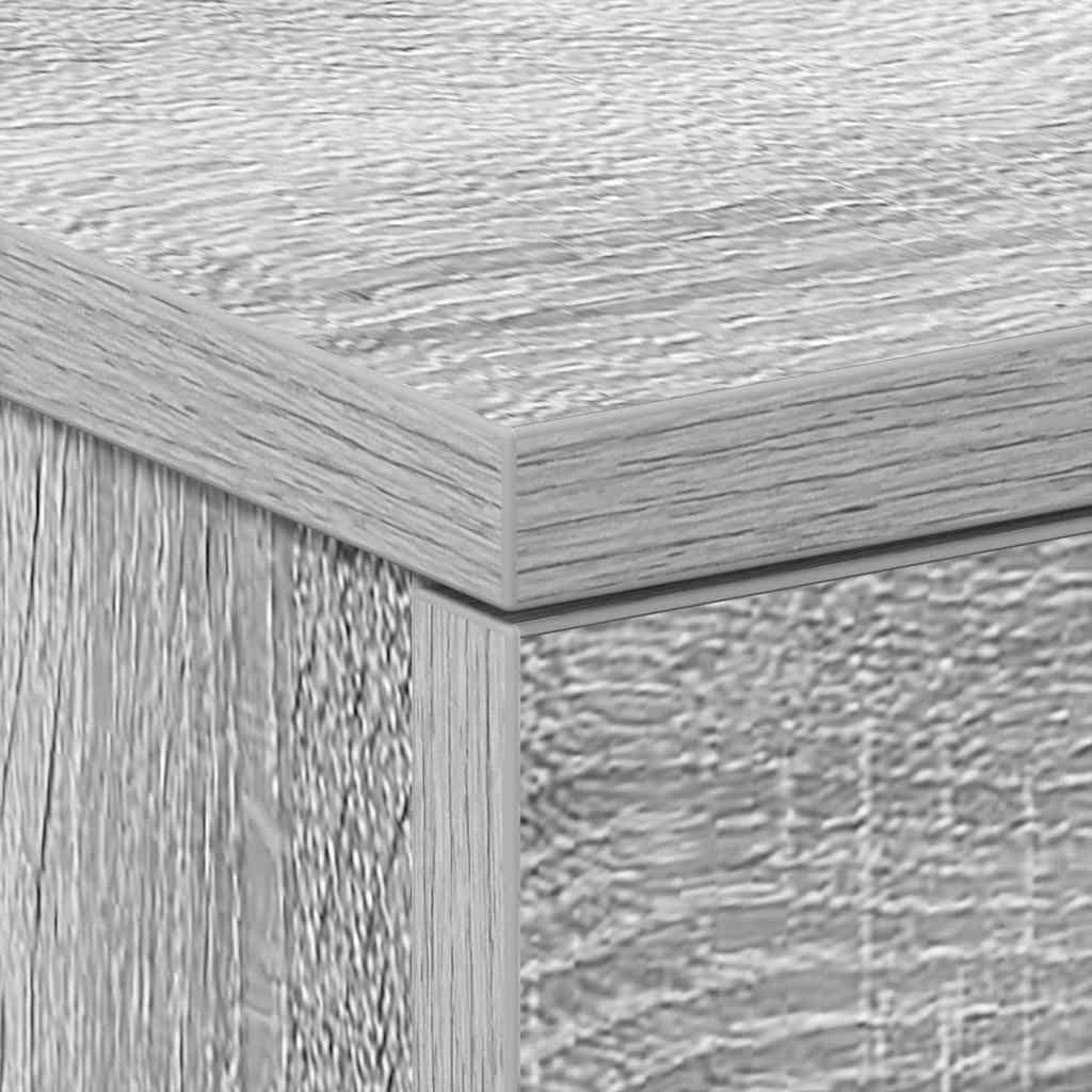 Tables de chevet 2 pcs Sonoma gris 38x35x56cm Bois d'ingénierie - XIOS