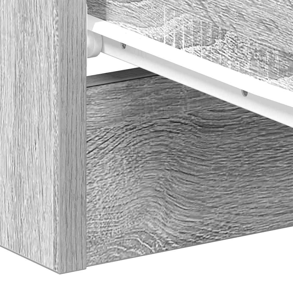 Tables de chevet 2 pcs Sonoma gris 38x35x56cm Bois d'ingénierie - XIOS