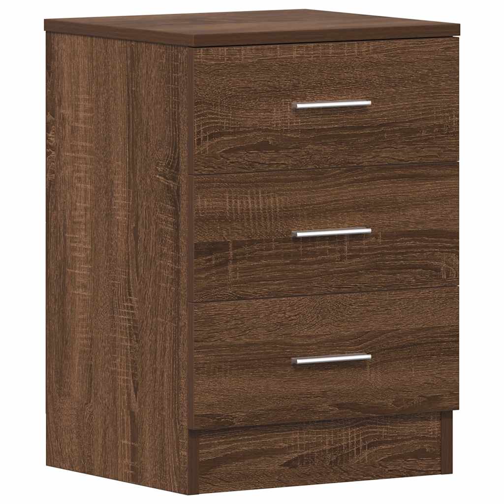 Table de chevet Chêne marron 38x35x56 cm Bois d'ingénierie - XIOS