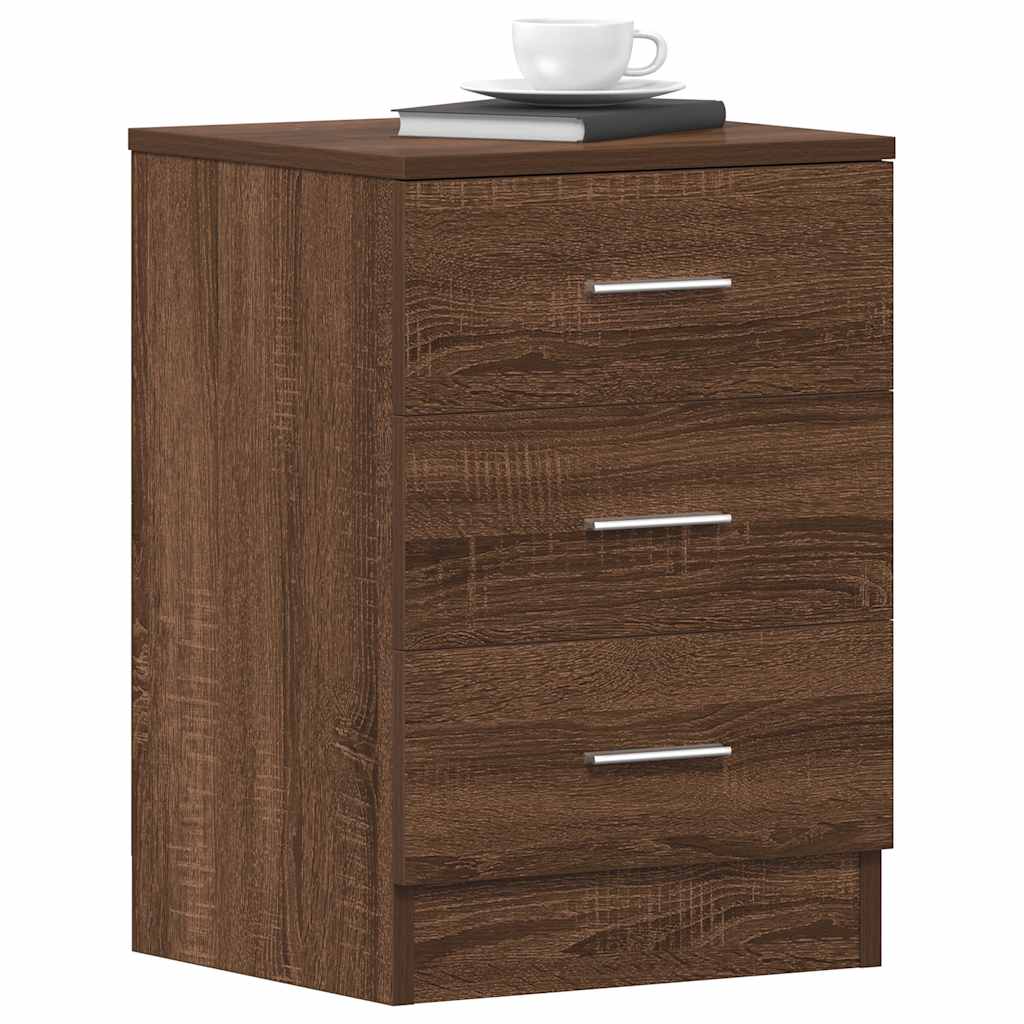 Table de chevet Chêne marron 38x35x56 cm Bois d'ingénierie - XIOS