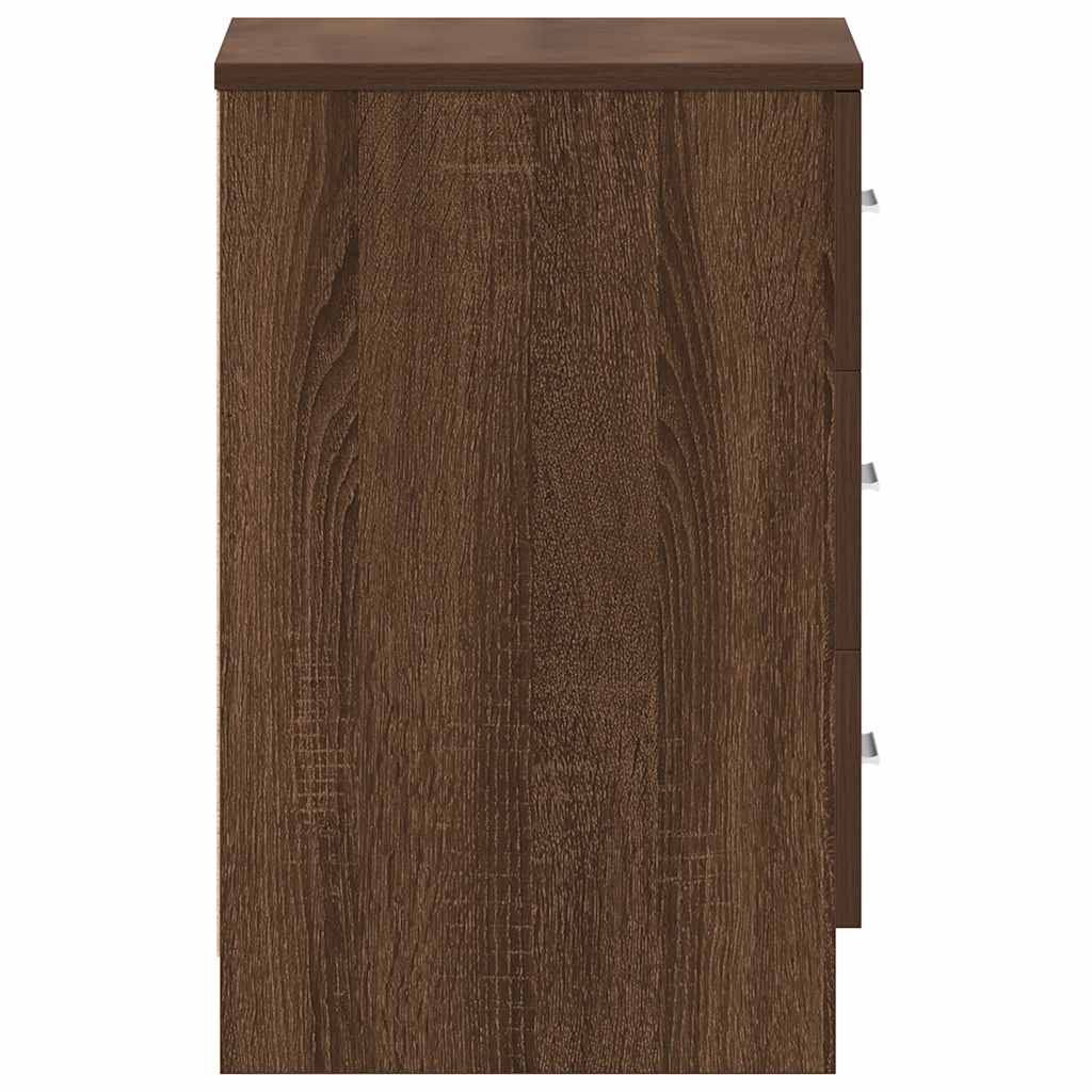 Table de chevet Chêne marron 38x35x56 cm Bois d'ingénierie - XIOS