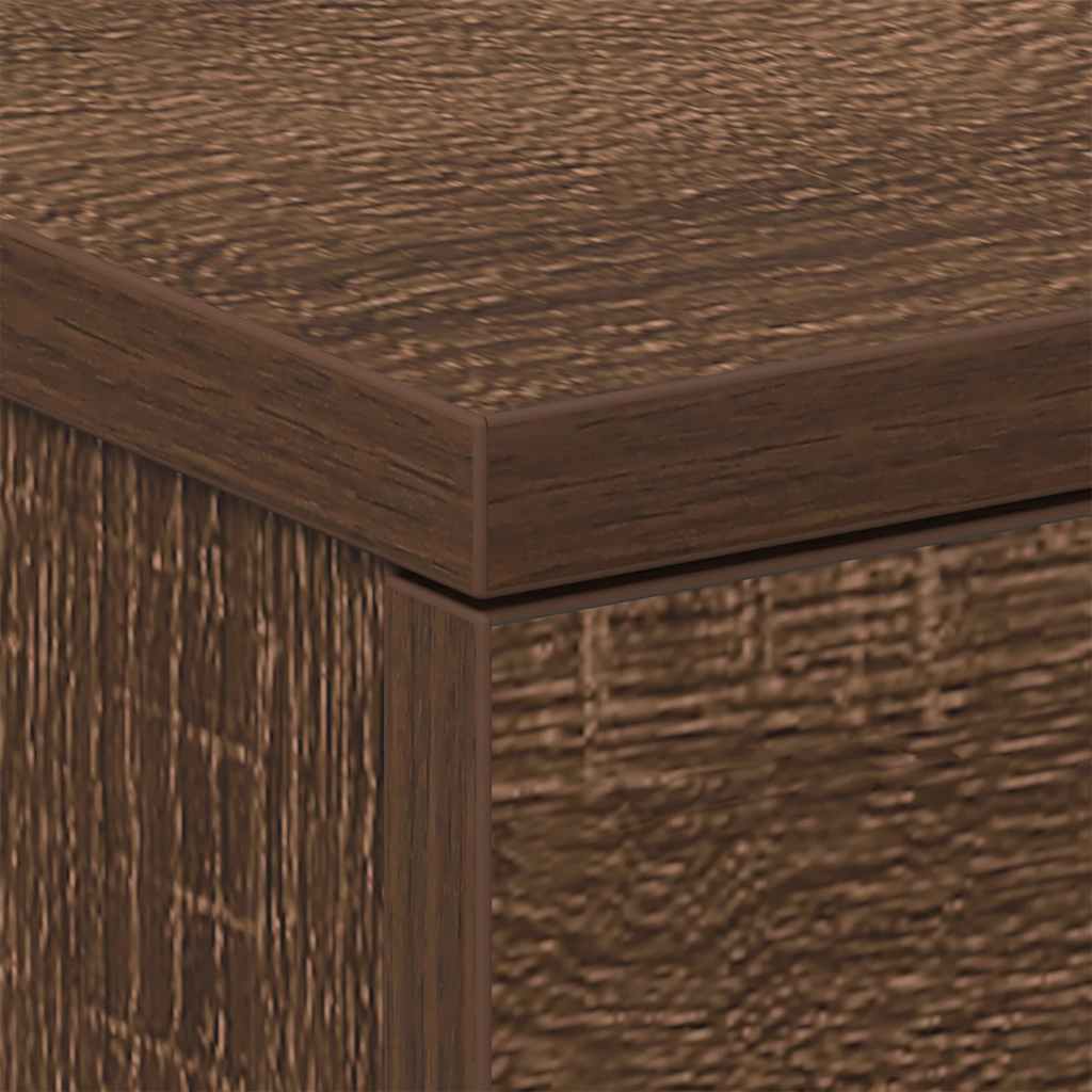 Table de chevet Chêne marron 38x35x56 cm Bois d'ingénierie - XIOS