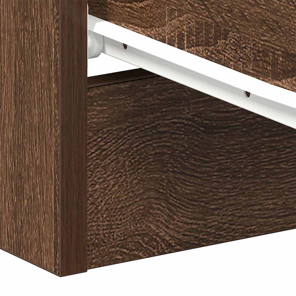 Table de chevet Chêne marron 38x35x56 cm Bois d'ingénierie - XIOS