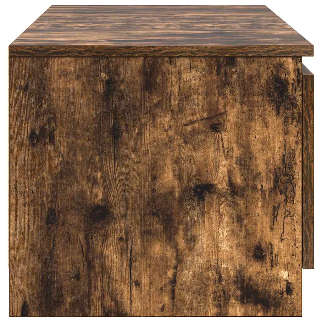 Meuble TV Chêne fumé 140x40x35,5 cm Bois d'ingénierie - XIOS