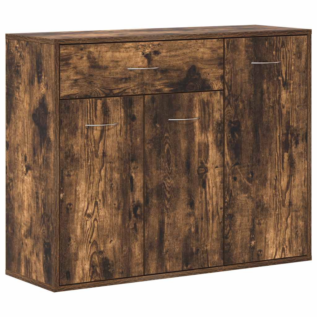 Buffet Chêne fumé 88x30x70 cm Bois d'ingénierie