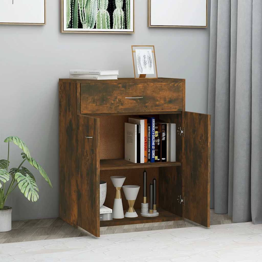 Buffet Chêne fumé 60x30x75 cm Bois d'ingénierie - XIOS
