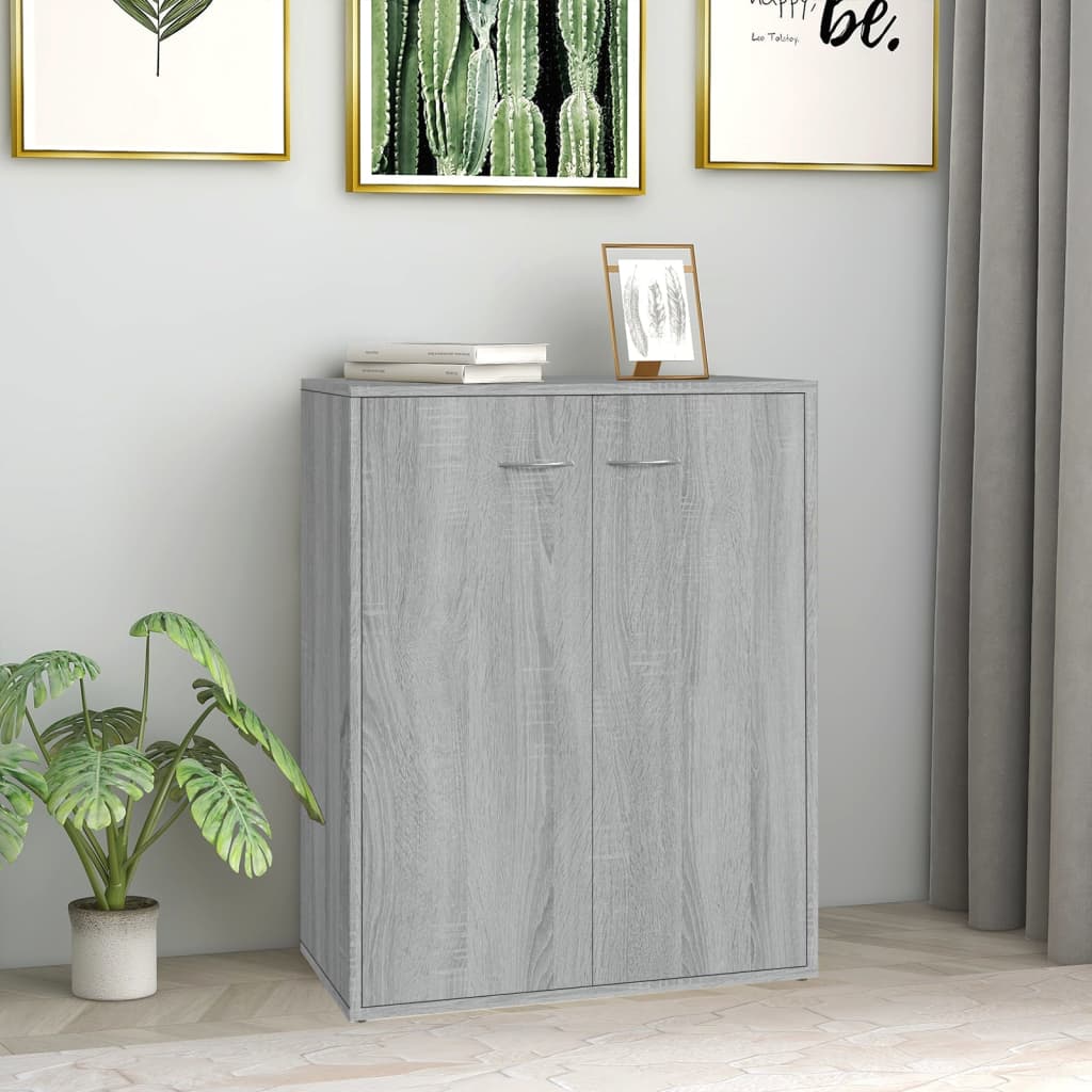 Buffet Sonoma gris 60x30x75 cm Bois d'ingénierie - XIOS