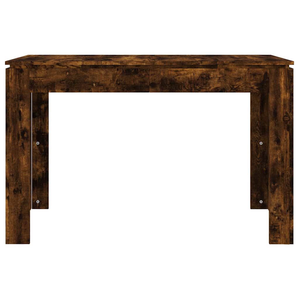 Table à dîner chêne fumé 120x60x76 cm bois d'ingénierie - XIOS