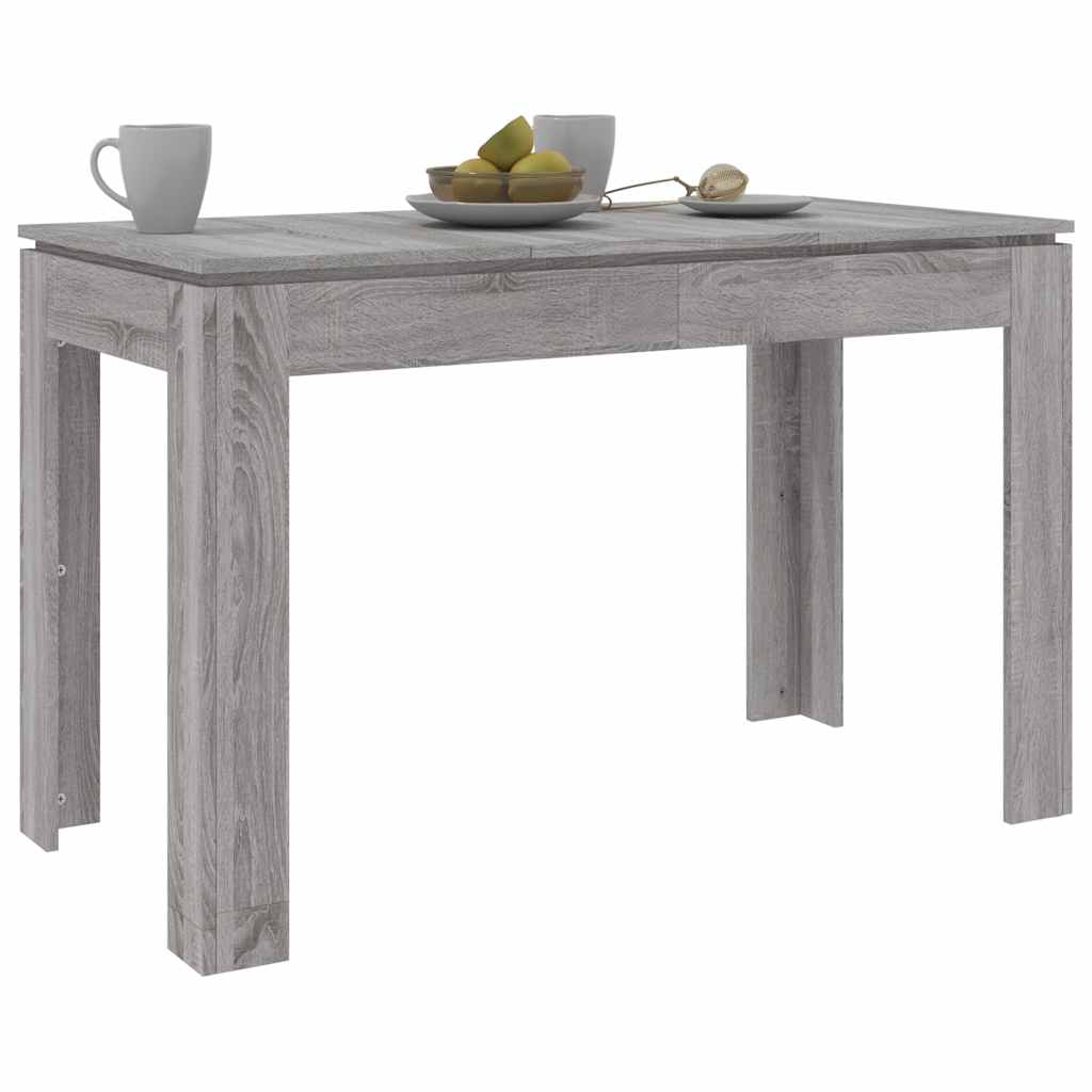 Table à dîner sonoma gris 120x60x76 cm bois d'ingénierie - XIOS