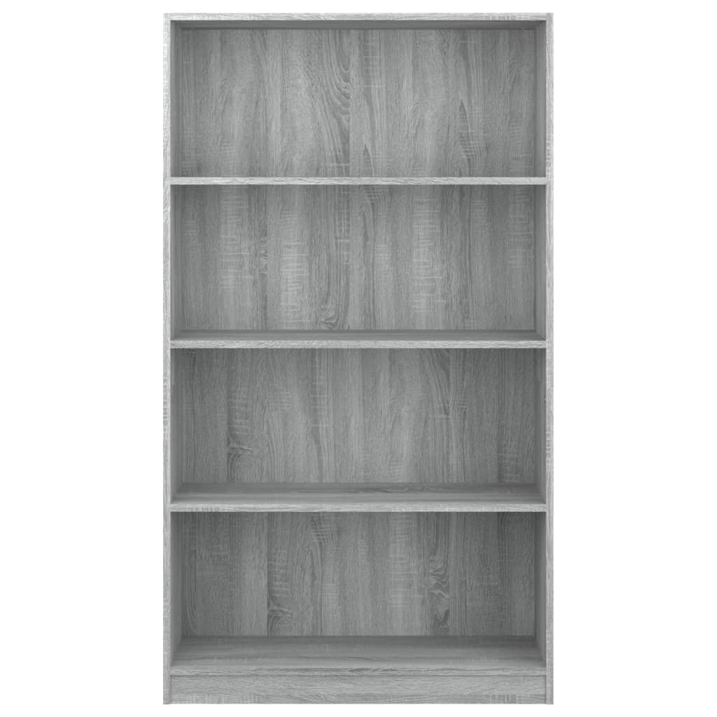 Bibliothèque 4 niveaux Sonoma gris 80x24x142 cm - XIOS